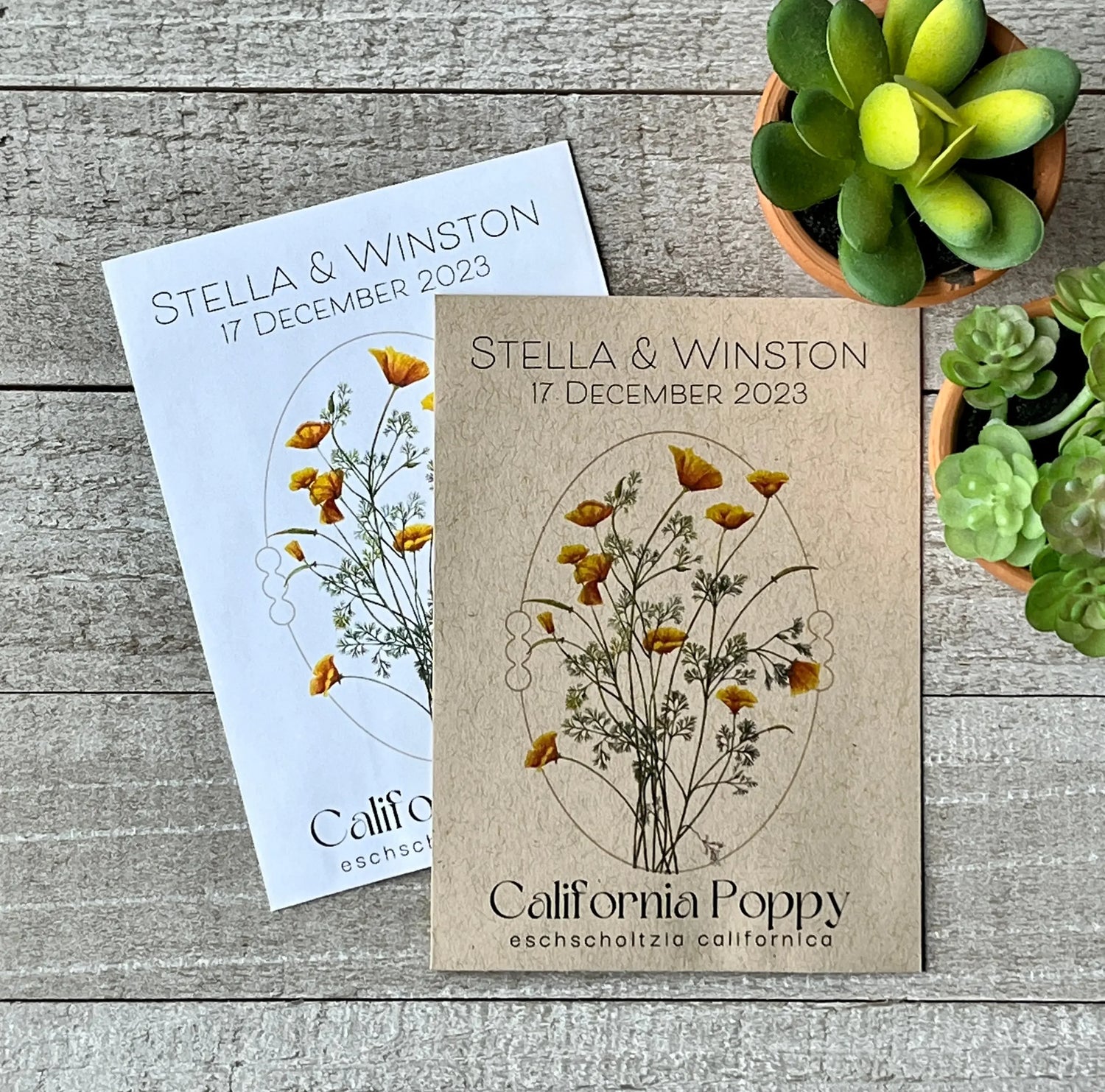 California Poppy Seed Packets