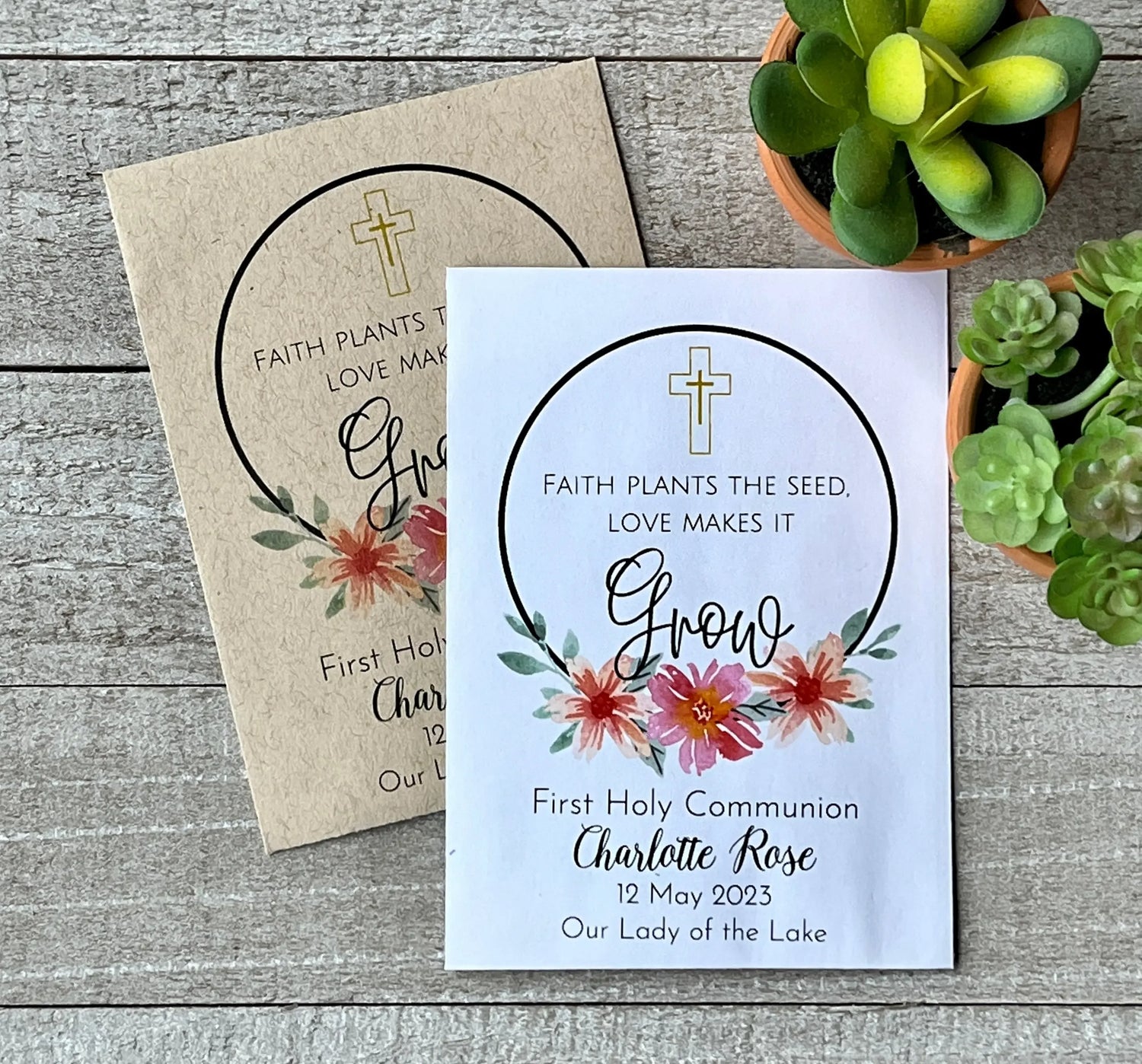 First Communion & Baptism Seed Favors