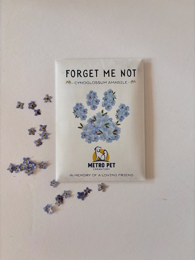 Forget Me Not Paw Print