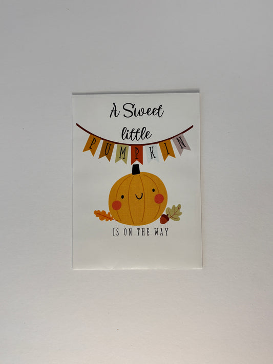 Sweet Little Pumpkin Cute Baby Shower Favor
