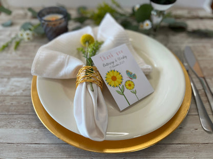 Sunflower Retro Thanks